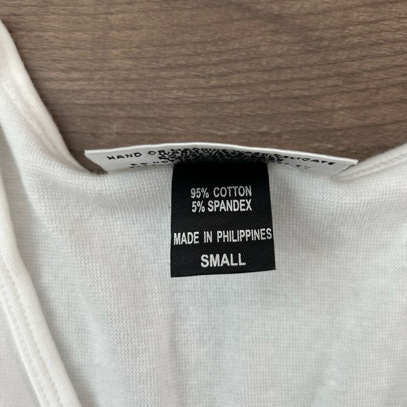 Christine Alexander V-Neck Rhinestone Embellished Tank Top White Size Small - Picture 5 of 6